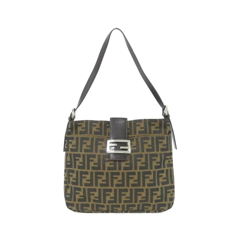 Fendi Zucca Shoulder Bag monogrammed brown canvas